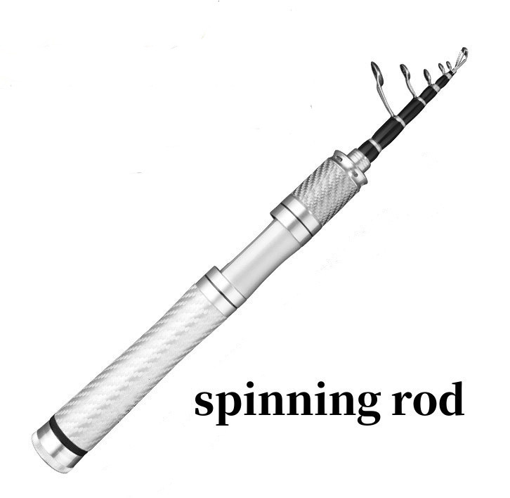 Telescopic Fishing Rod Carbon Fiber Rod Travel Stream Pole Lure Weight 1-10g Rod