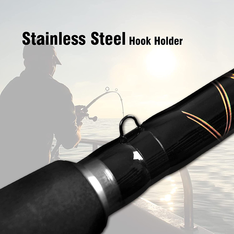 Travel Casting Rod Saltwater Offshore Jigging Trolling Heavy Fishing Pole 6/7/8″
