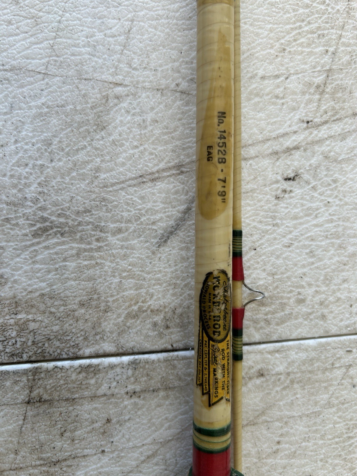 Vintage Shakespeare Wonderod 7’9″ Fiberglass Fly Rod 2 Pc BÉAUTY 1452B EUC