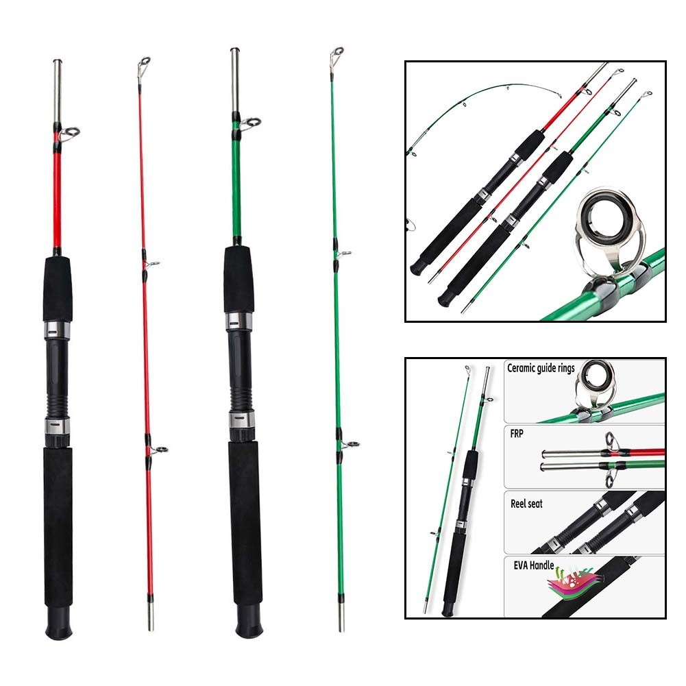 Outdoor Fishing Rod FRP 1m Length Lightweight 1065g Balanced Design for Angling