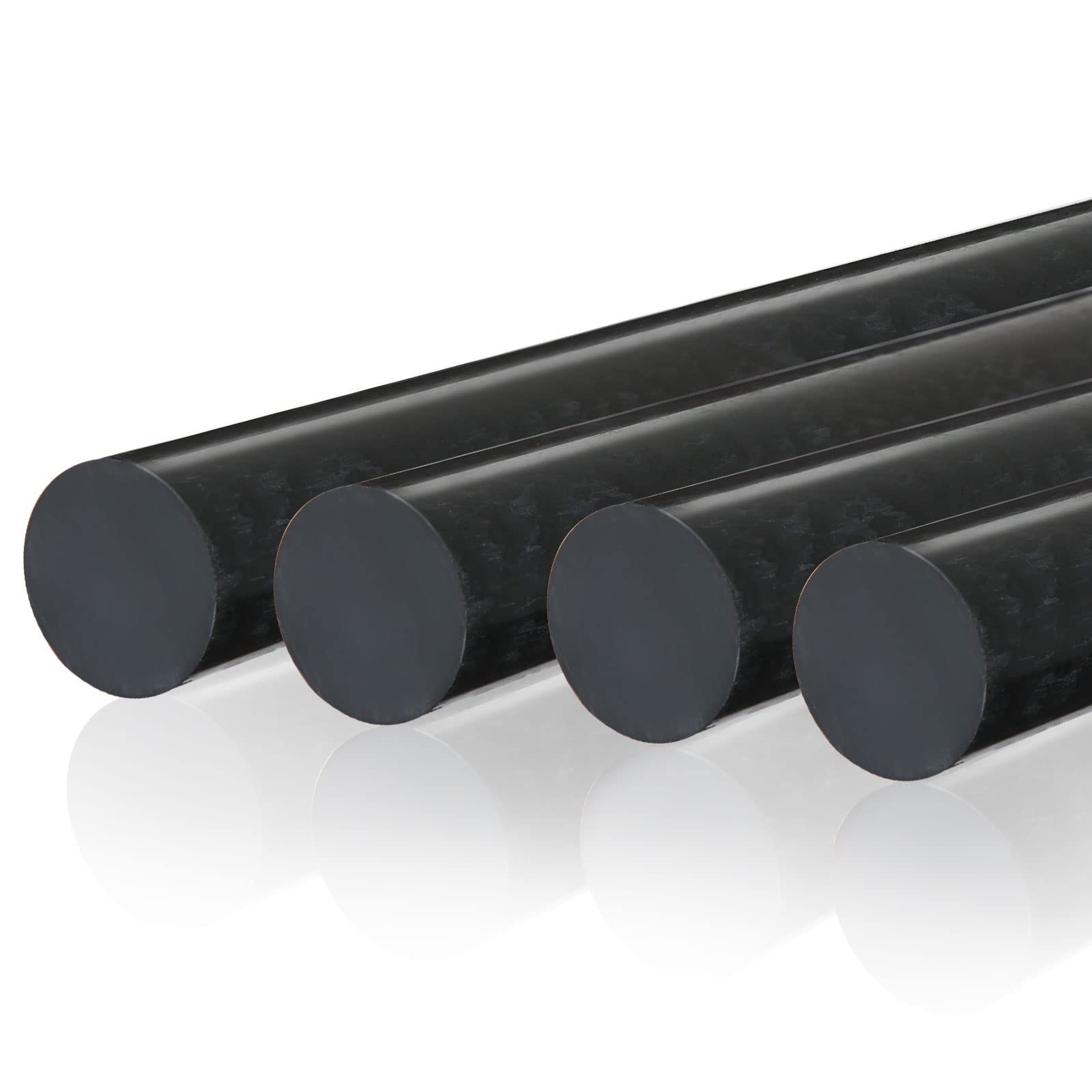 Round Acetal Copolymer Rods 4 Pack 1 Inch Dia 12 Inch Length Plastic Opaque