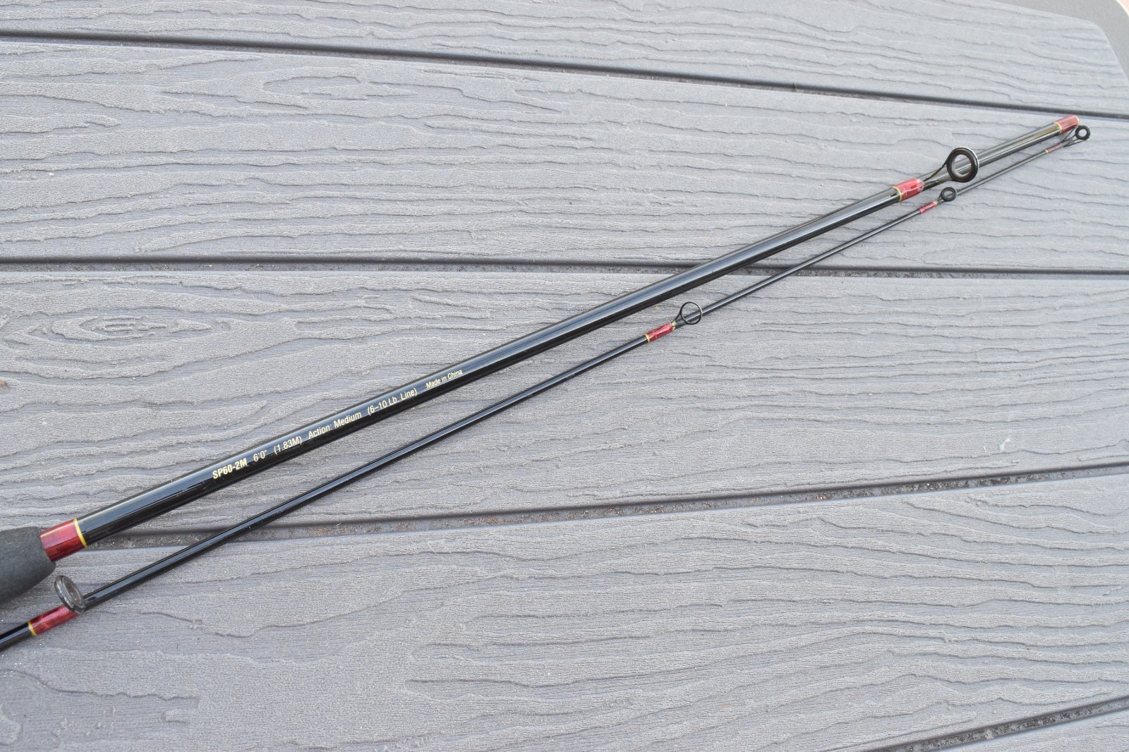 Shakespeare Durango SP60-2M medium 6′ spinning rod Medium 6-10 Lb Line
