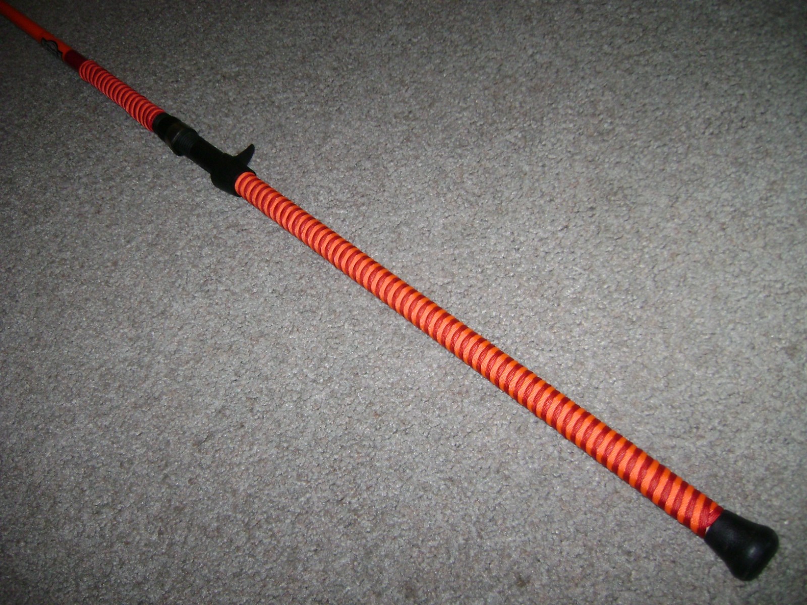 ORANGE GLOW ROD MEAT HUNTER FLEX 10′ HEAVY Casting -USA MADE! – BIG FISH, CATF!