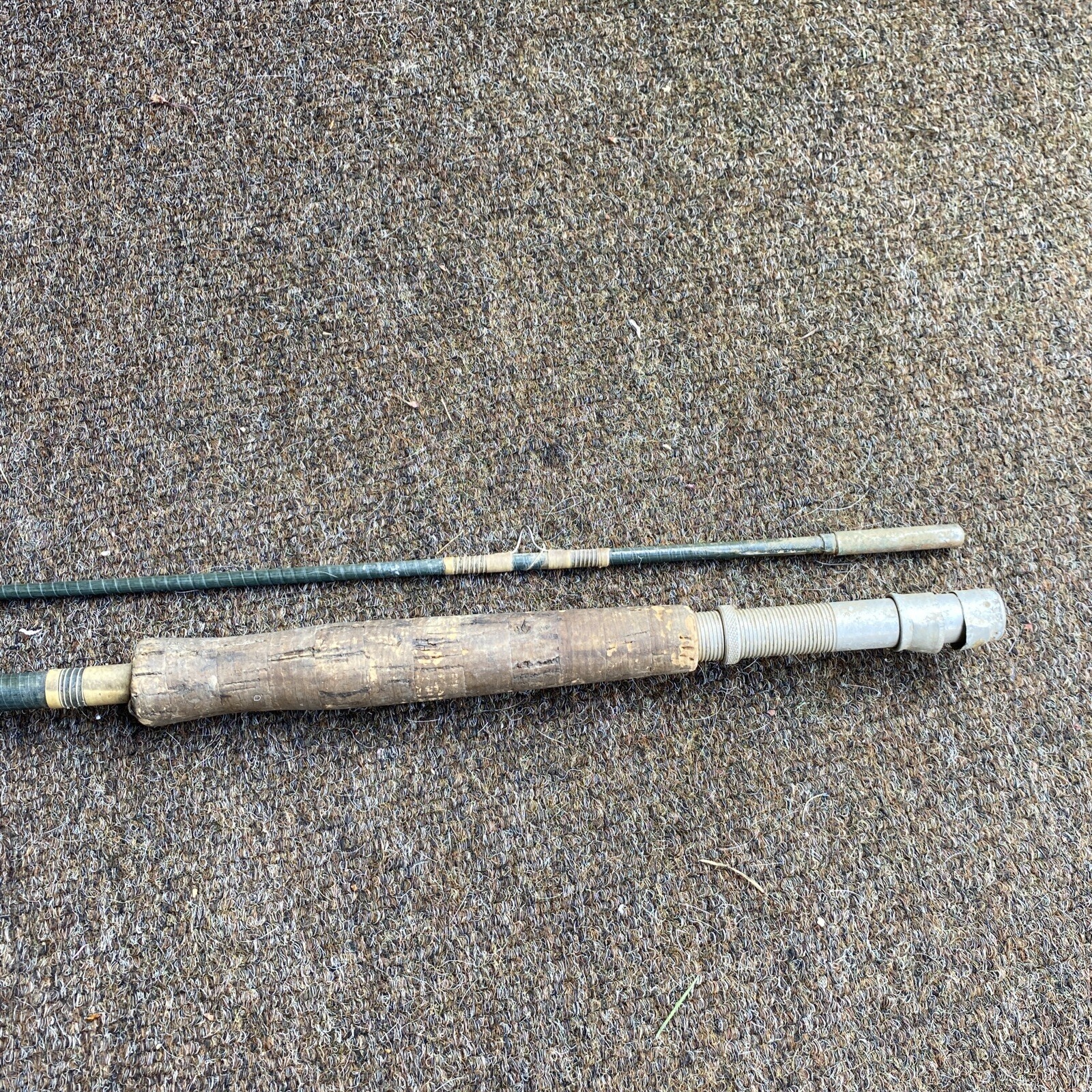Shakespeare Wonderod Fiber 7 6″ 2-Piece Fly Rod Green Fishing Trout No Reel Bass