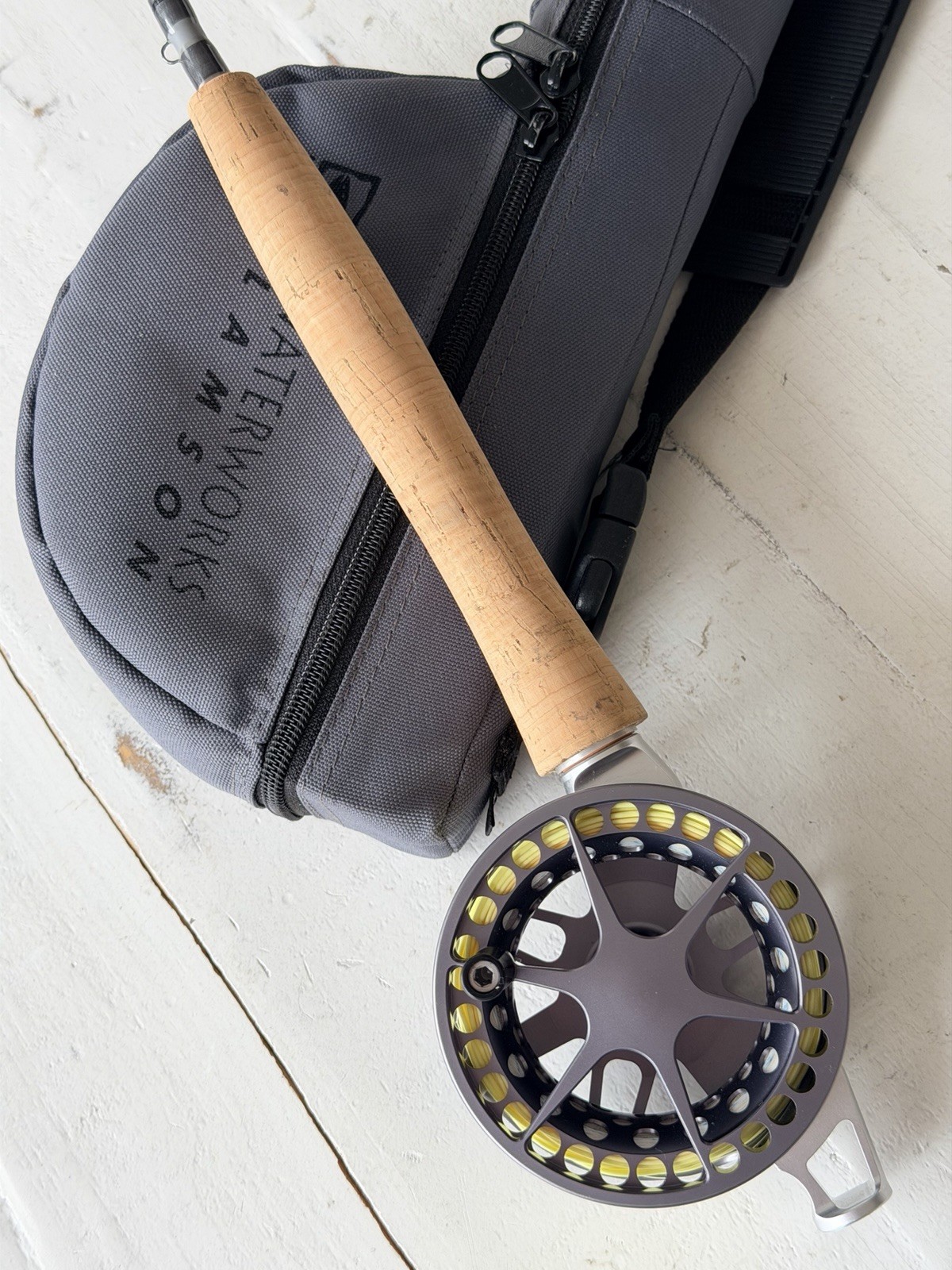 **BEAUTIFUL**🔥WATERWORKS LAMSON CENTER AXIS 5wt. 9’ft Fly Rod ~LEDENDARY~🔥