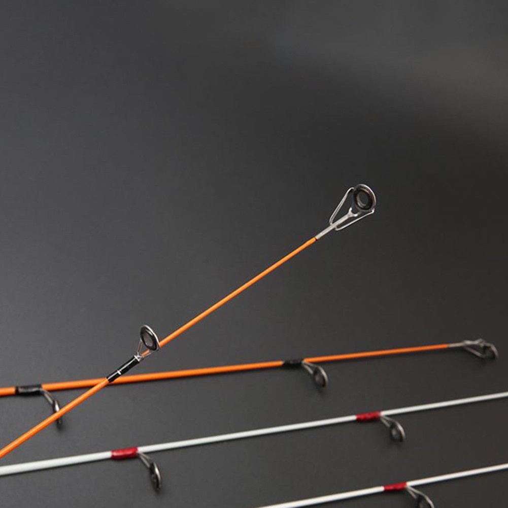 Solid Ice Fishing Rod Two Sections 50 60 70cm Fiberglass Fishing Pole