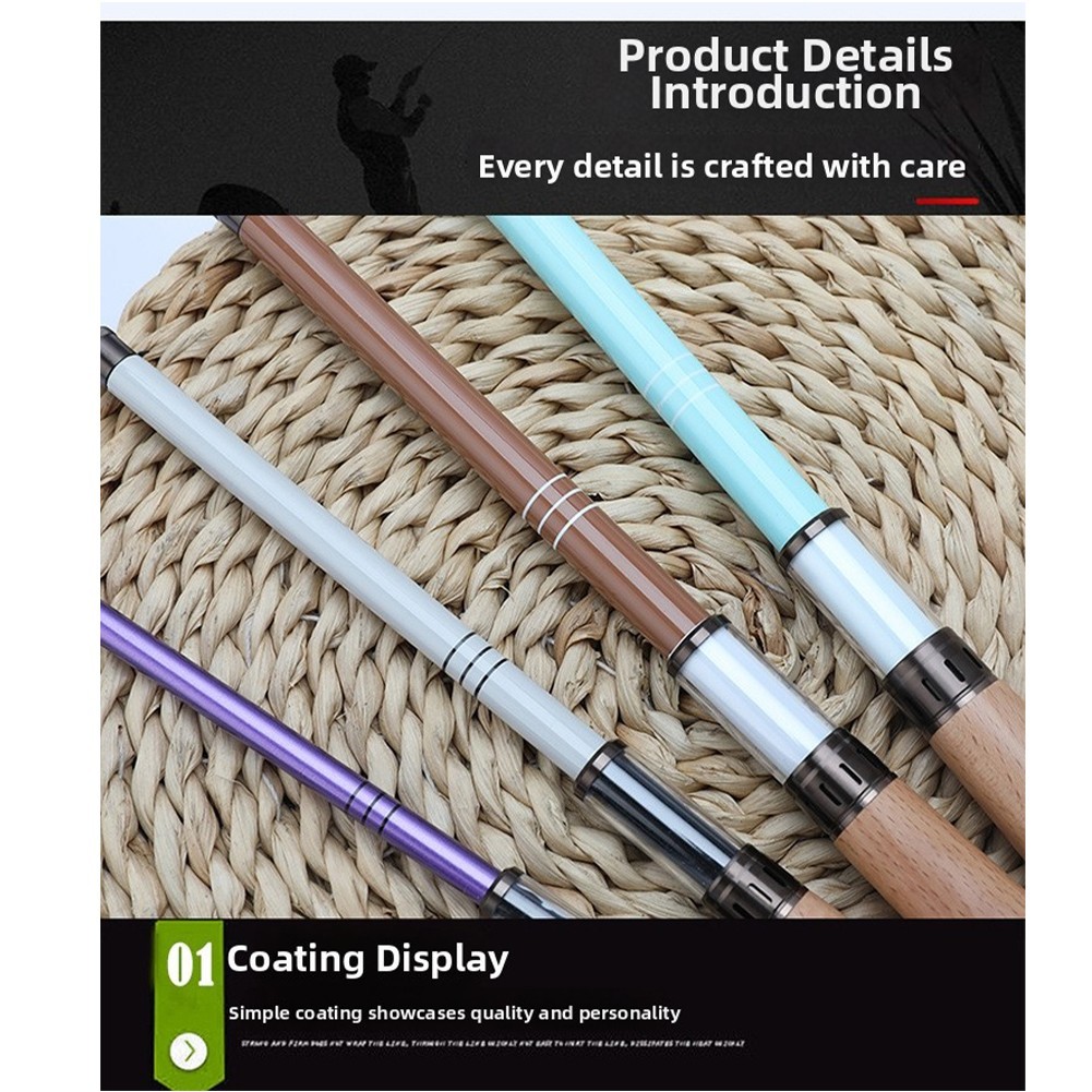 Carbon Fiber Stream Rod Lightweight 1.2m to 2.4m 27cm Collapsible Fishing Rod