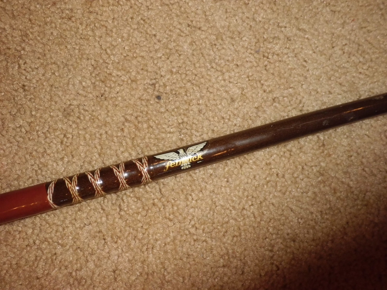 Vintage FENWICK Conventional 7′ Rod- USA w/ Roller Tip Guide