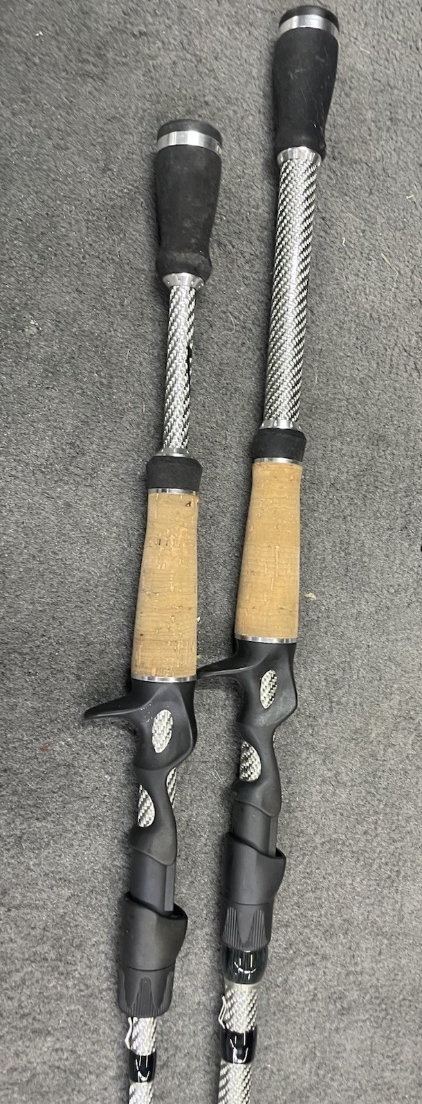 Denali Lithium 7’6” And 6’8” One Flipping Rod One Jerkbait Rod Great Shape