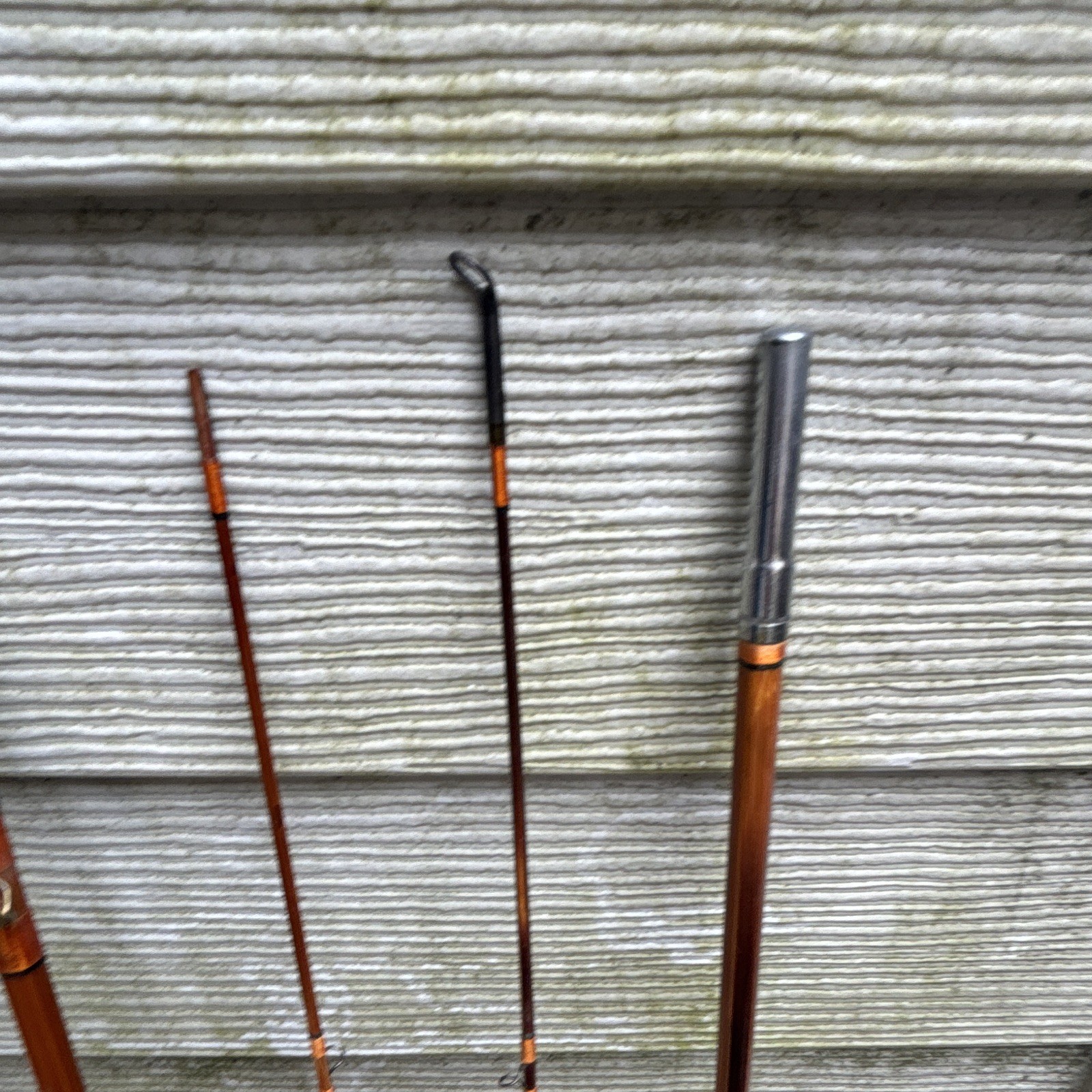 Wards Thoroughbred 9ft 4pc Split Bamboo Casting Rod never used original case