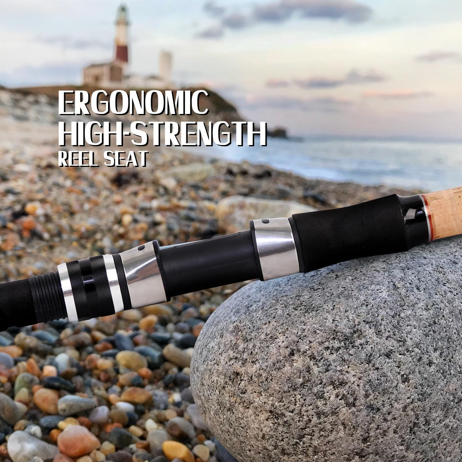 Surf Rod Carbon Fiber Surf Fishing Rod Portable Travel Fishing Spinning Rod 2Pie