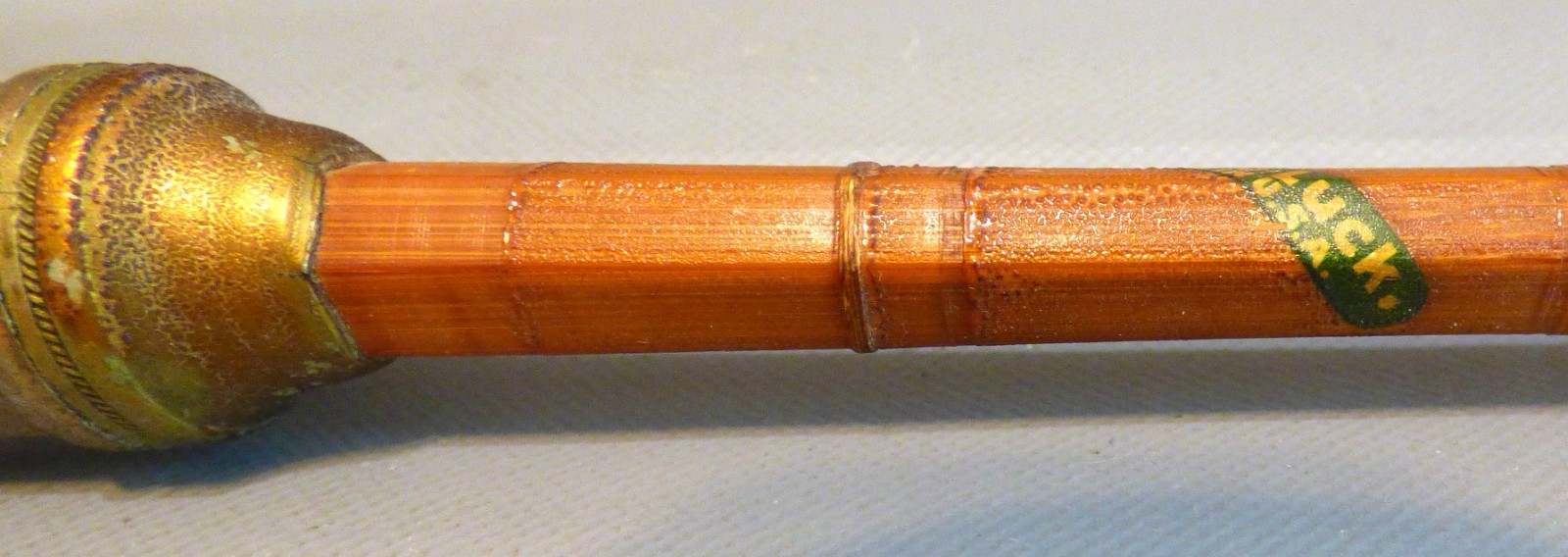 NICE VINTAGE BEST-O-LUCK 4ft 1 PIECE SPLIT BAMBOO ROD USA FISHING ROD