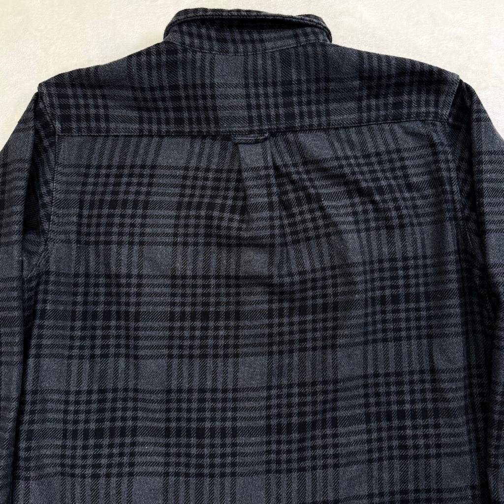 Men’s Orvis Heavyweight Black Gray Plaid Casual Button Down Shirt XL