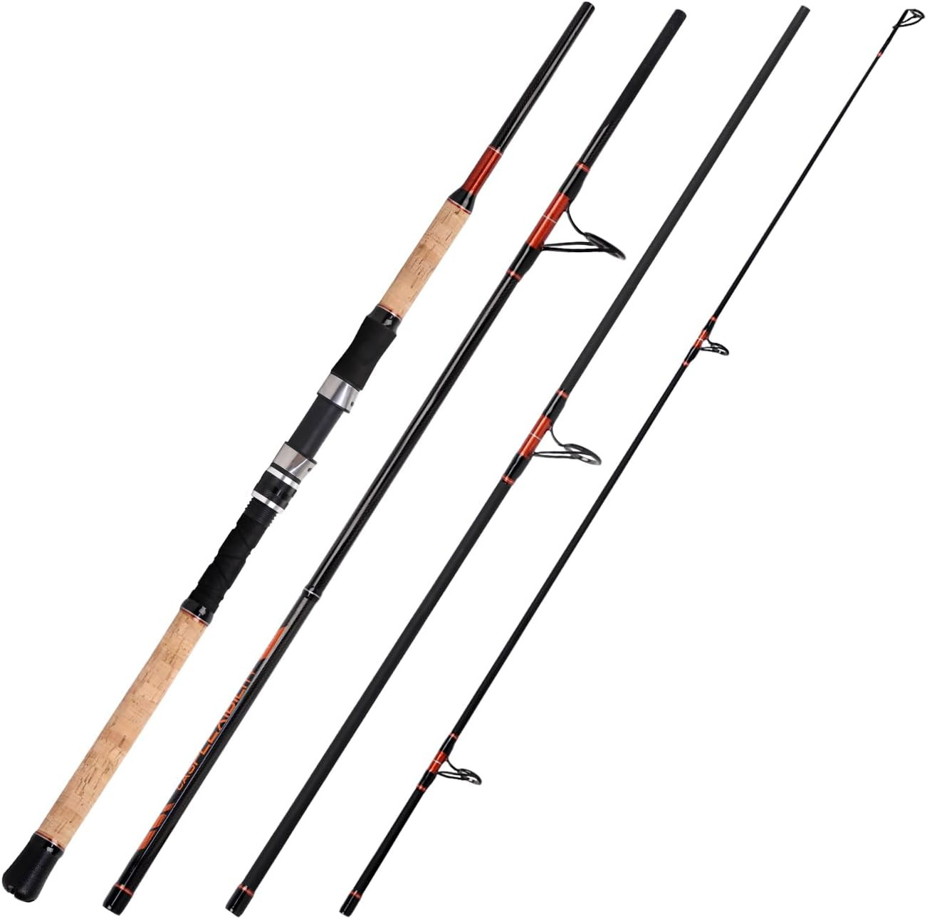 Surf Rod Carbon Fiber Surf Fishing Rod Portable Travel Fishing Spinning Rod 2Pie