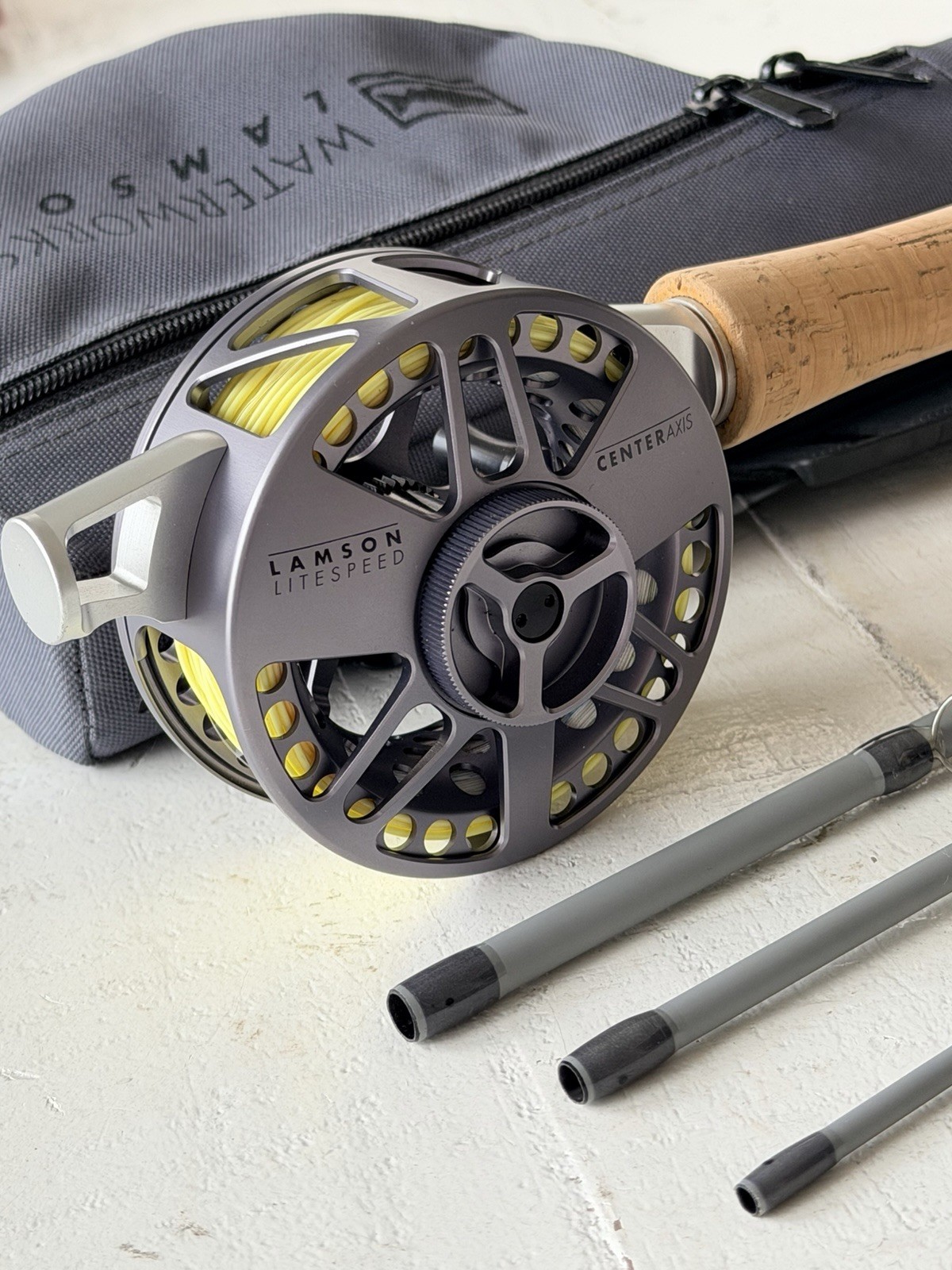 **BEAUTIFUL**🔥WATERWORKS LAMSON CENTER AXIS 5wt. 9’ft Fly Rod ~LEDENDARY~🔥