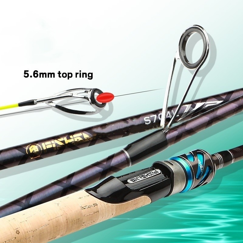 Portable Fishing Rod Carbon Fiber Stream Rod Ultra-Light Casting Spinning Fast