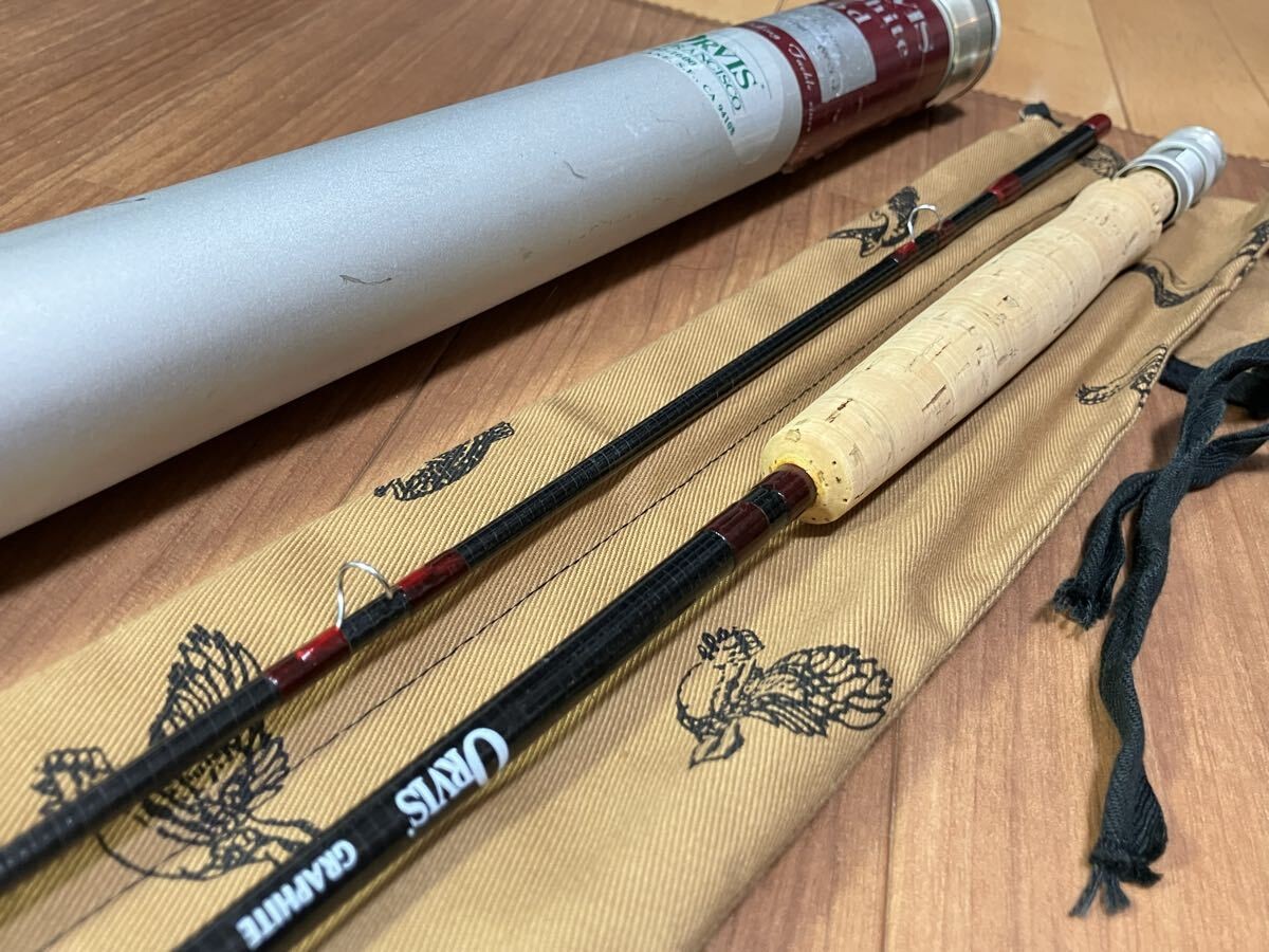 ORVIS GRAPHITE WESTERN 9′ 6 3.1/8oz Fishing Rod with Case and Bag Serial 0987