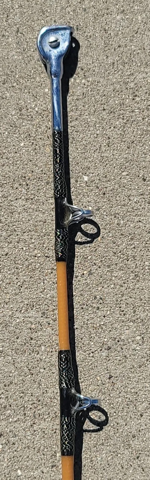 VNTG CAL-STAR FISHING ROD CUSTOM GOLD/BLK 5′ 5 1/2′ 15-40 LBS TEST UNUSED!!