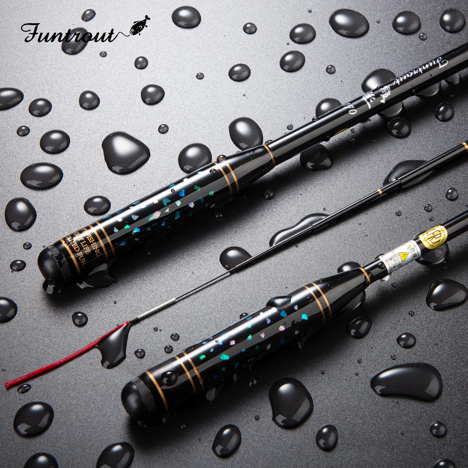 SeaQuest Funtiout 130cm Telescopic Fishing Rod Pocket Size Compact