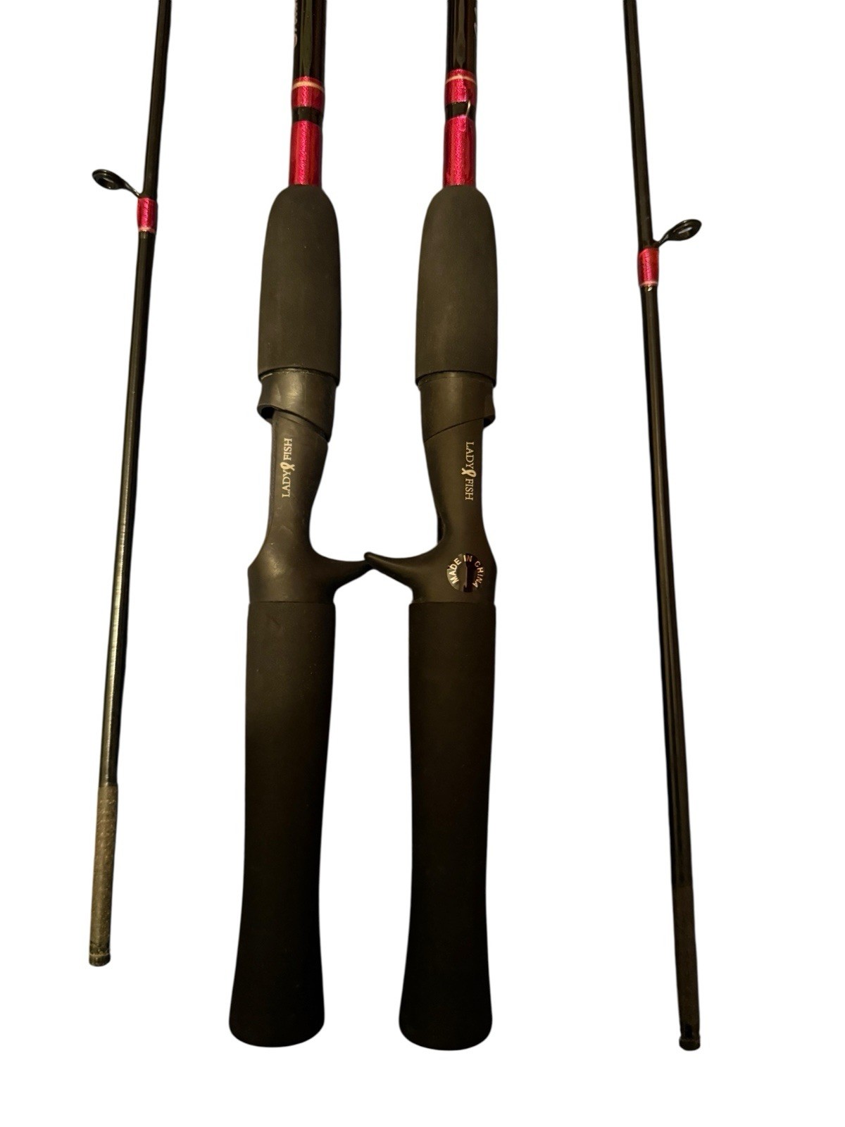 2 LOT Shakespeare Lady Fish Casting Rod 5’6 2pc LFSC562M