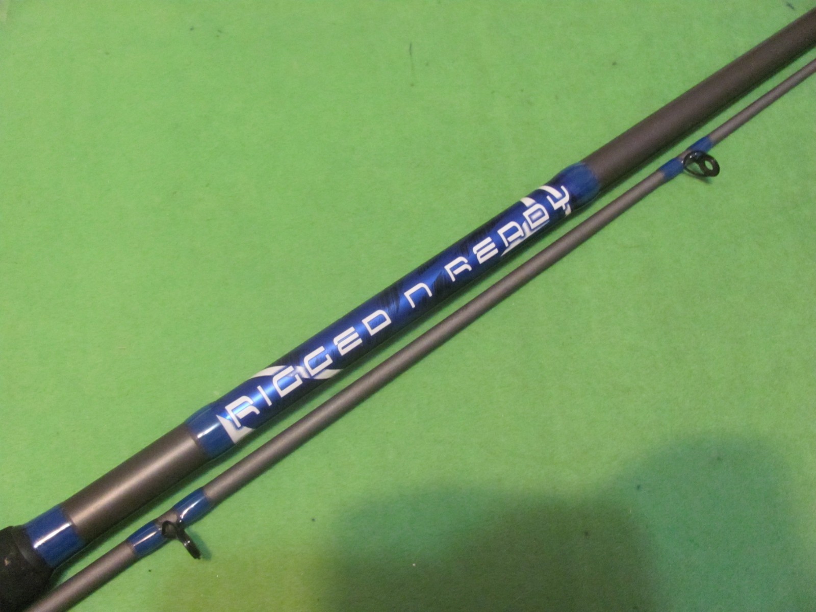 Tsunami RIGGED N READY 8′ 0″ Medium Action 2-Piece Spinning Rod.