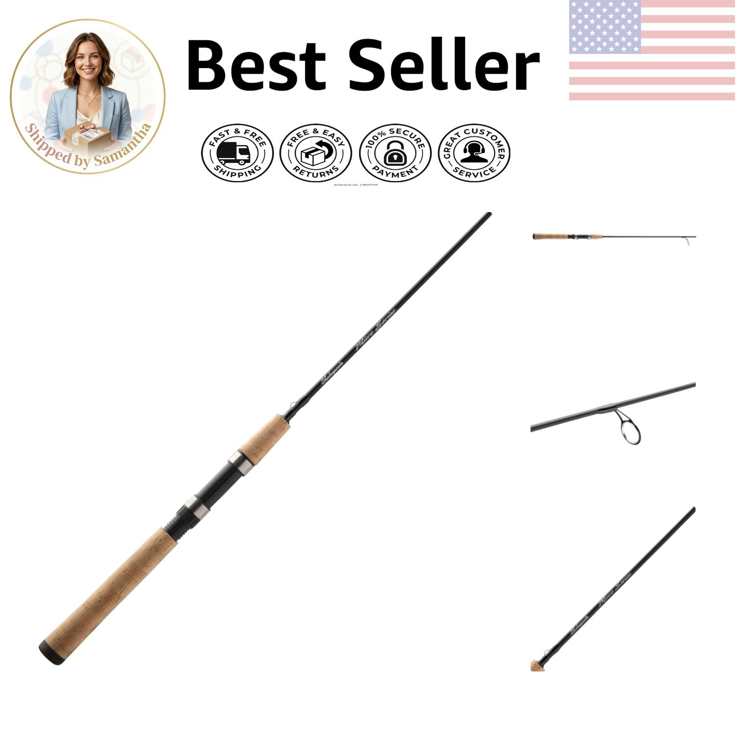 5.5 Feet Micro Spinning Rod – Best Lightweight Graphite Weapon for Bass Fishing