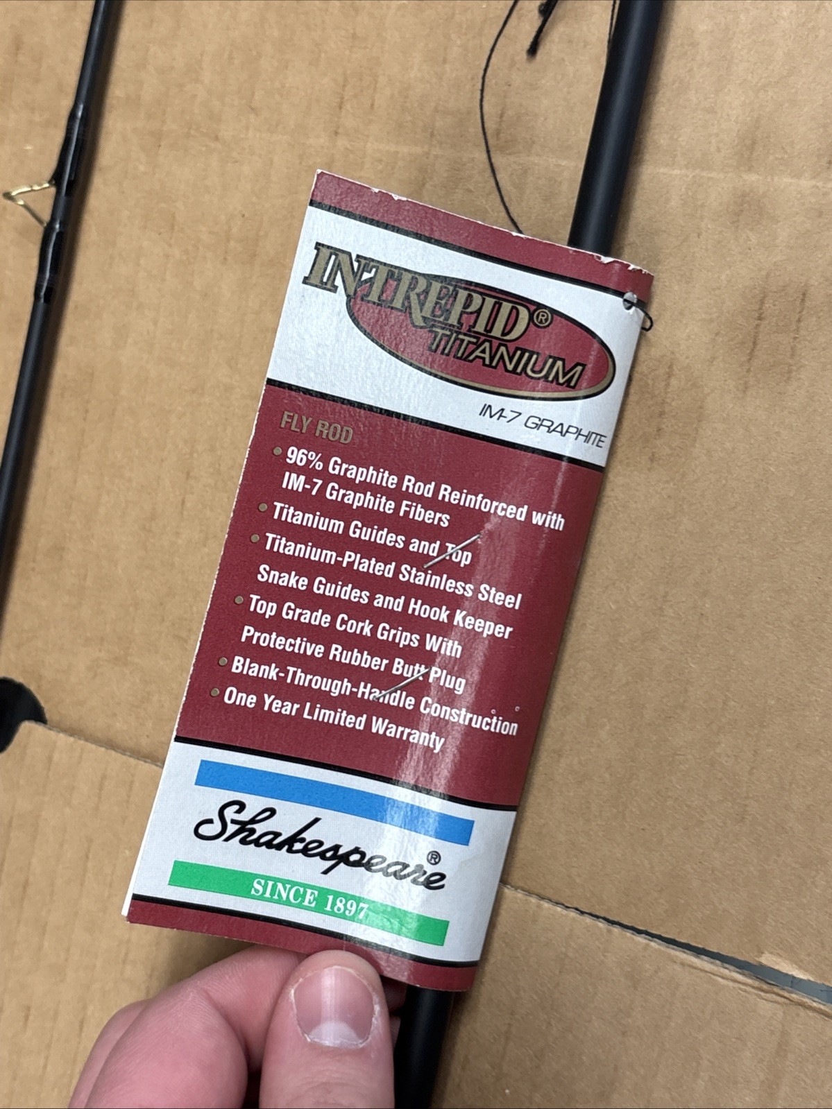 Shakespeare Intrepid Titanium FY 308567 8’6 Fly Fishing Rod 2 Piece