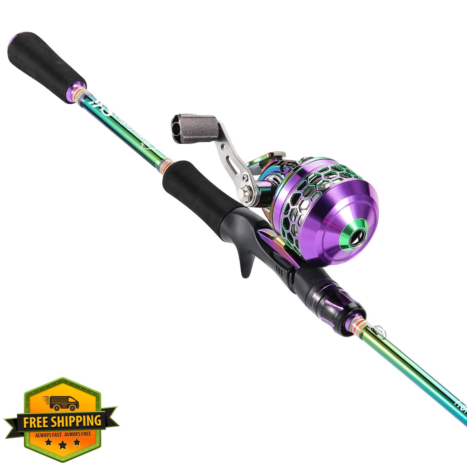 Sougayilang Fishing Rod Reel Combo, 2-Piece, Casting, Freshwater