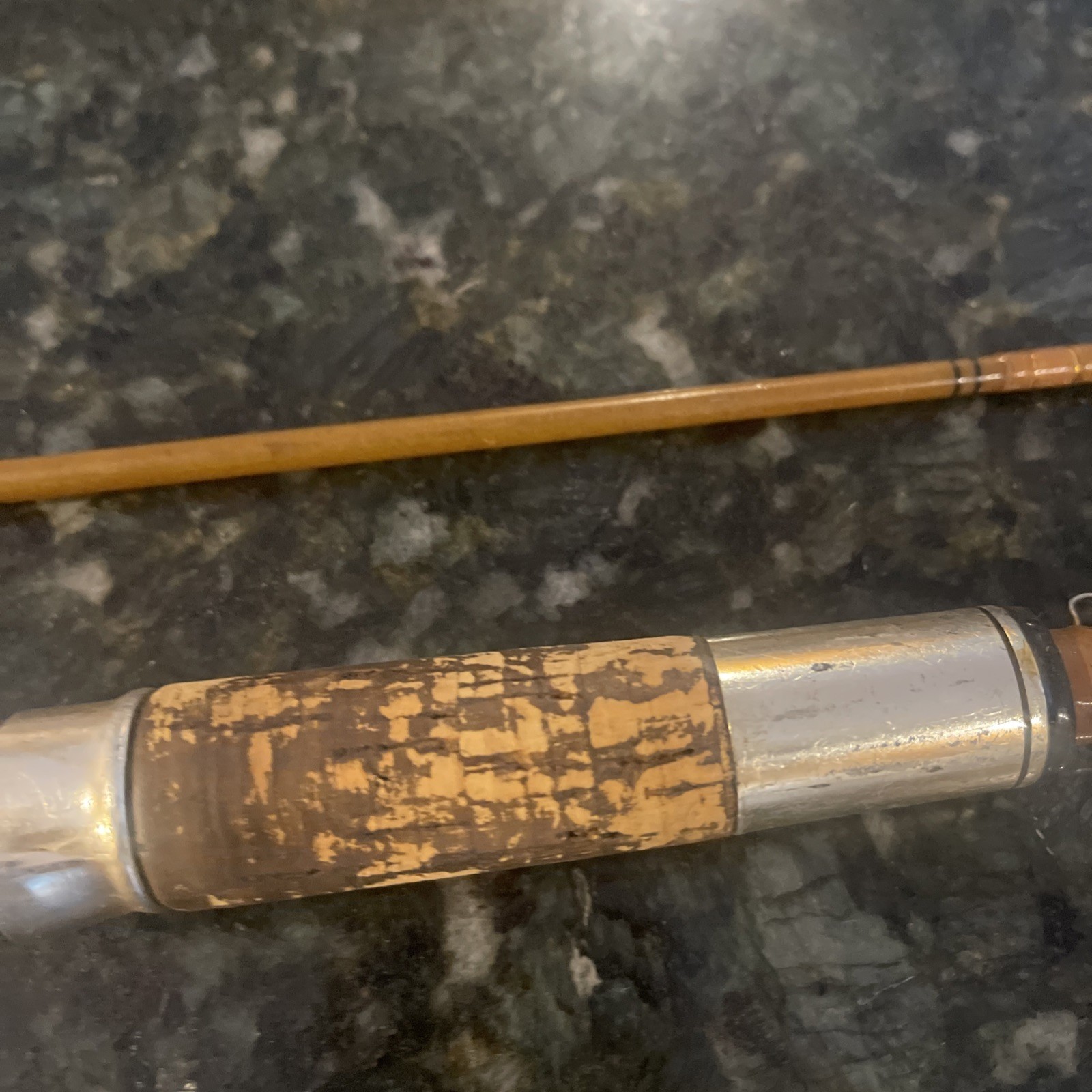 Heddon Golden MARK 50 Pro Weight Spinning Rod 6’ 9” 7646 Vtg Gorgeous 2 Pc Coll