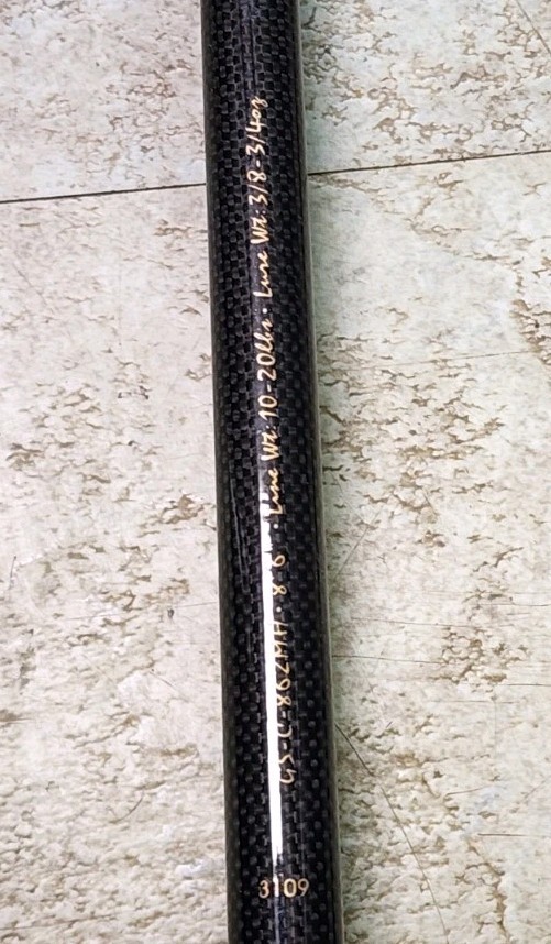 Okuma Guide Select Im-8 Graphite 8’6″ 2pc Med-hvy 10-20lb Casting Rod EUC