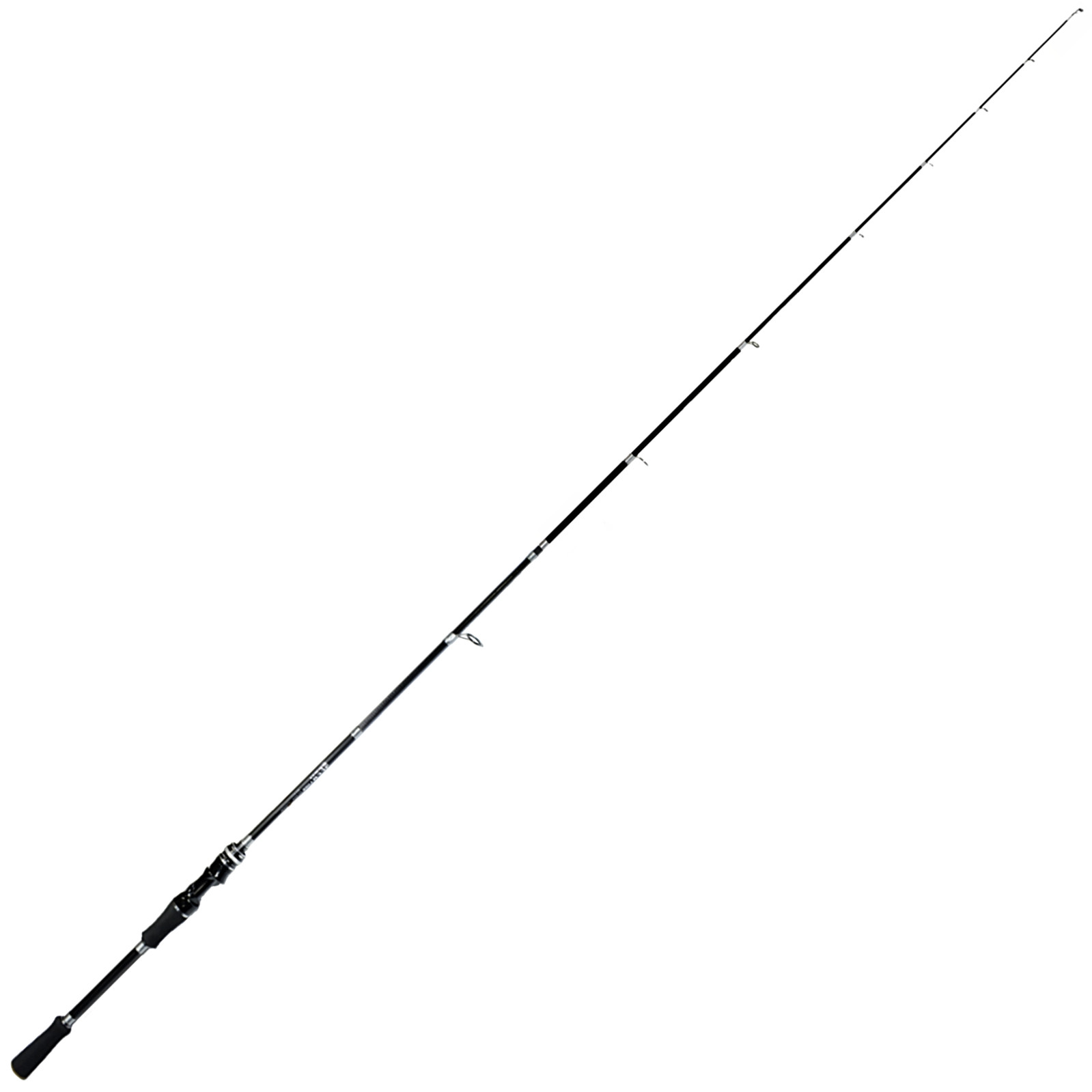 Fishing Spinning Rod Carbon Fiber Medium Fast Lightweight Portable Black 7ft 8ft