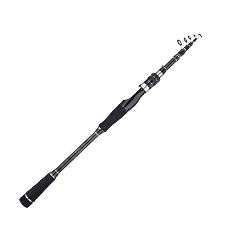 For Fixed Spool Reels Telescopic Rod Carbon Fiber 5-section Telescopic