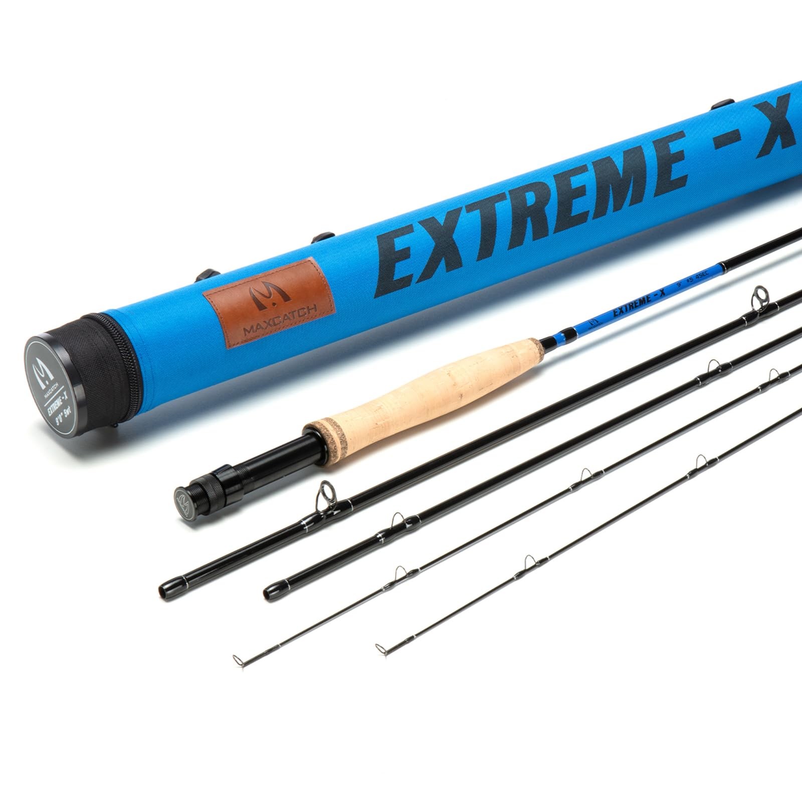 M MAXIMUMCATCH Extreme-X Fly Fishing Rod Fast Action 3wt 8’4″ Extra Tip