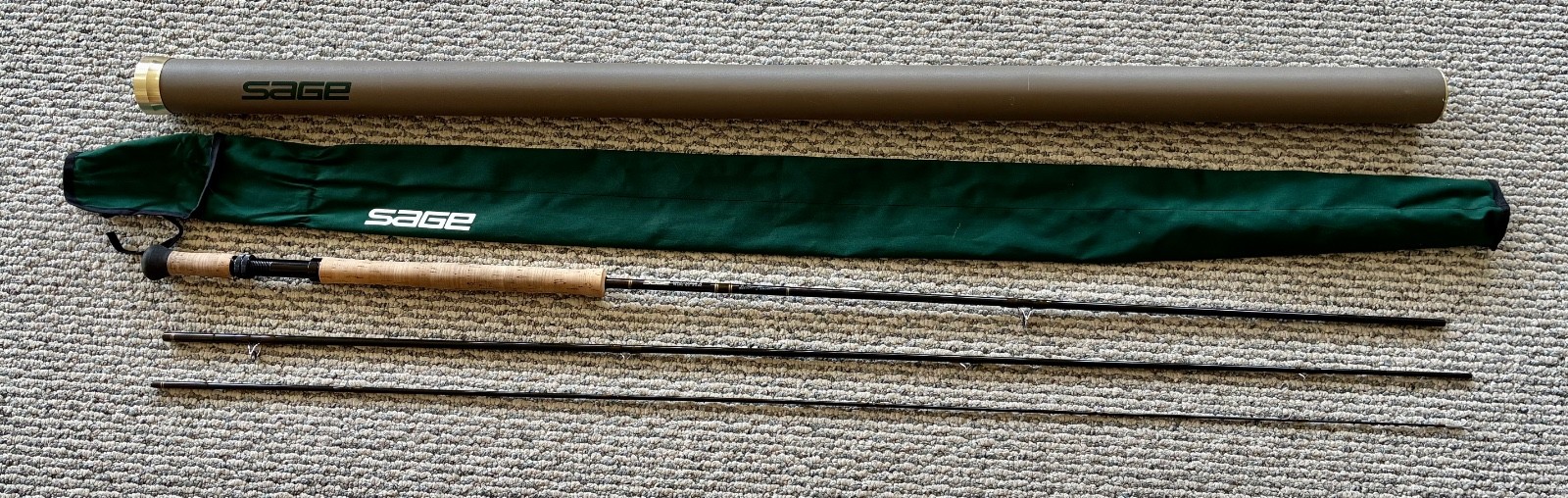 SAGE 6126-3 GRAPHITE IV 6wt, 12’6” 3 piece SWITCH/SPEY Rod – 6 7/16 oz Nice