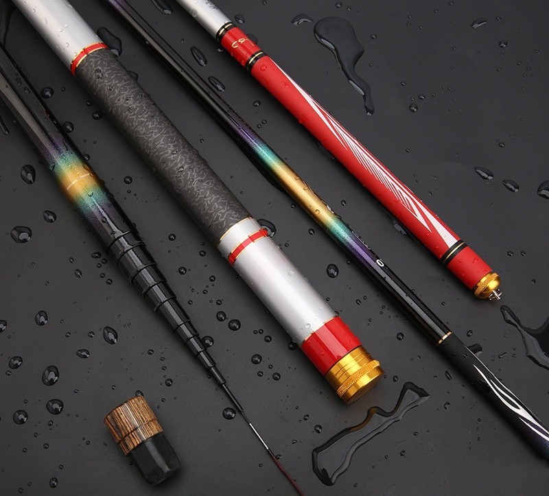 Telescopic Fishing Rod Carbon Fiber Stream Hand Pole 3.6m 4.5m 7.2m 8m 9m Travel