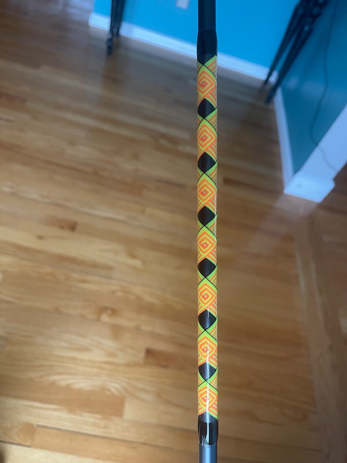 Custom hand made Fishing rod wraps. Made with thread and epoxy.