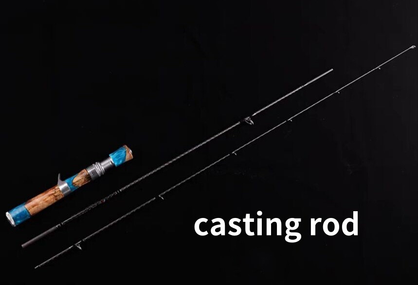 5.41FT Fishing Rod 1.65m Spinning Casting Rods Carbon Fiber Rod Lure 1.5-7g Pole