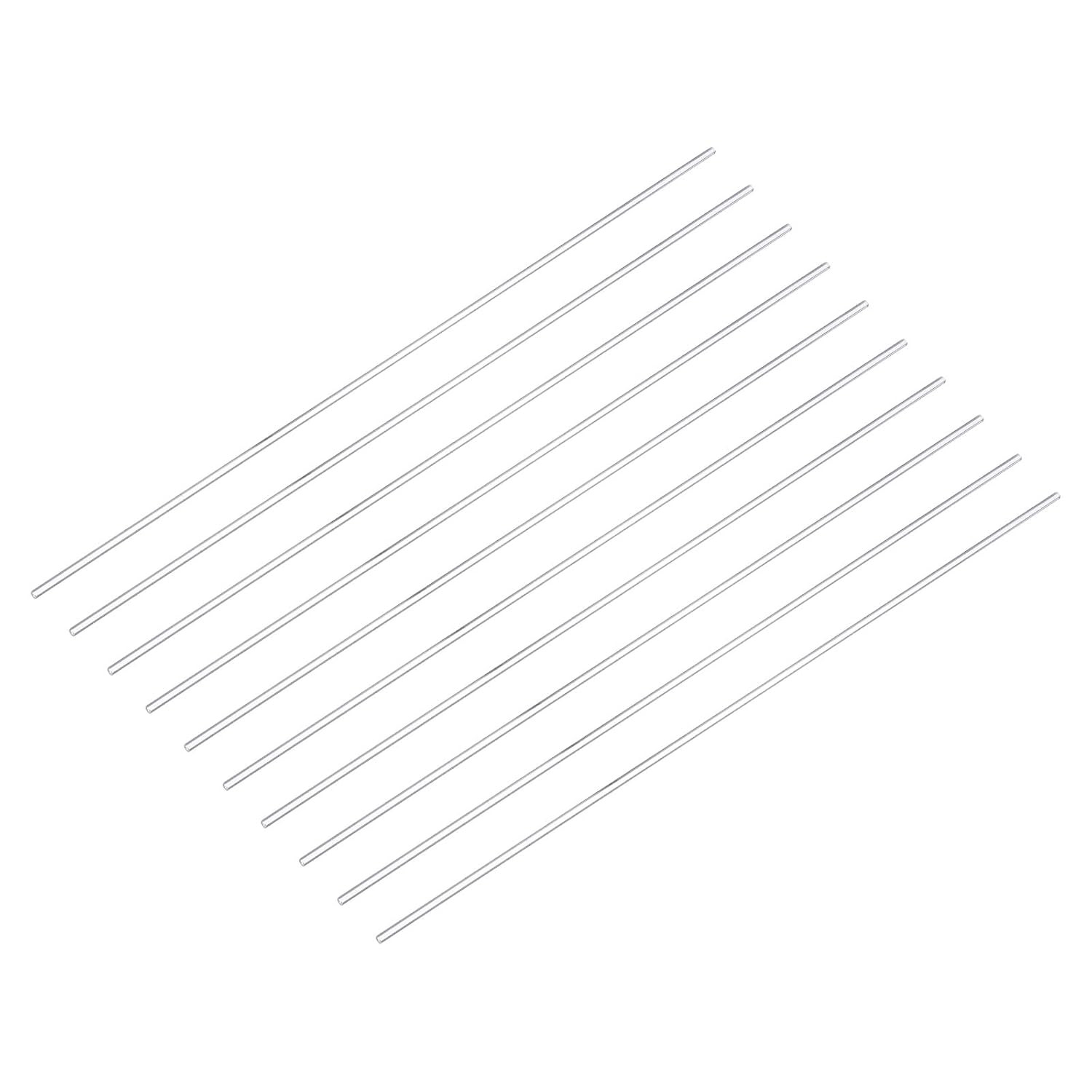 Acrylic round Rod,3Mm Diameter 12-Inch Length,Clear,Solid Plastic