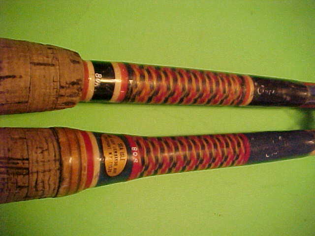 SEA ISLE 6 FOOT 10 INCH, 80 POUND CLASS TROLLING/FISHING RODS, PAIR OF 2 RODS