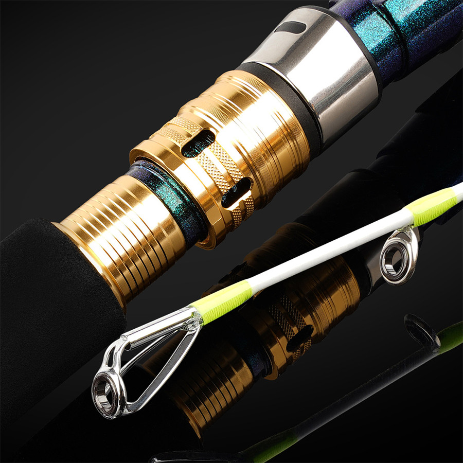 HAIBAO Seawater Boat Rod 6’6″ 10-25lb Spinning Casting Rod Carbon Solid Tips