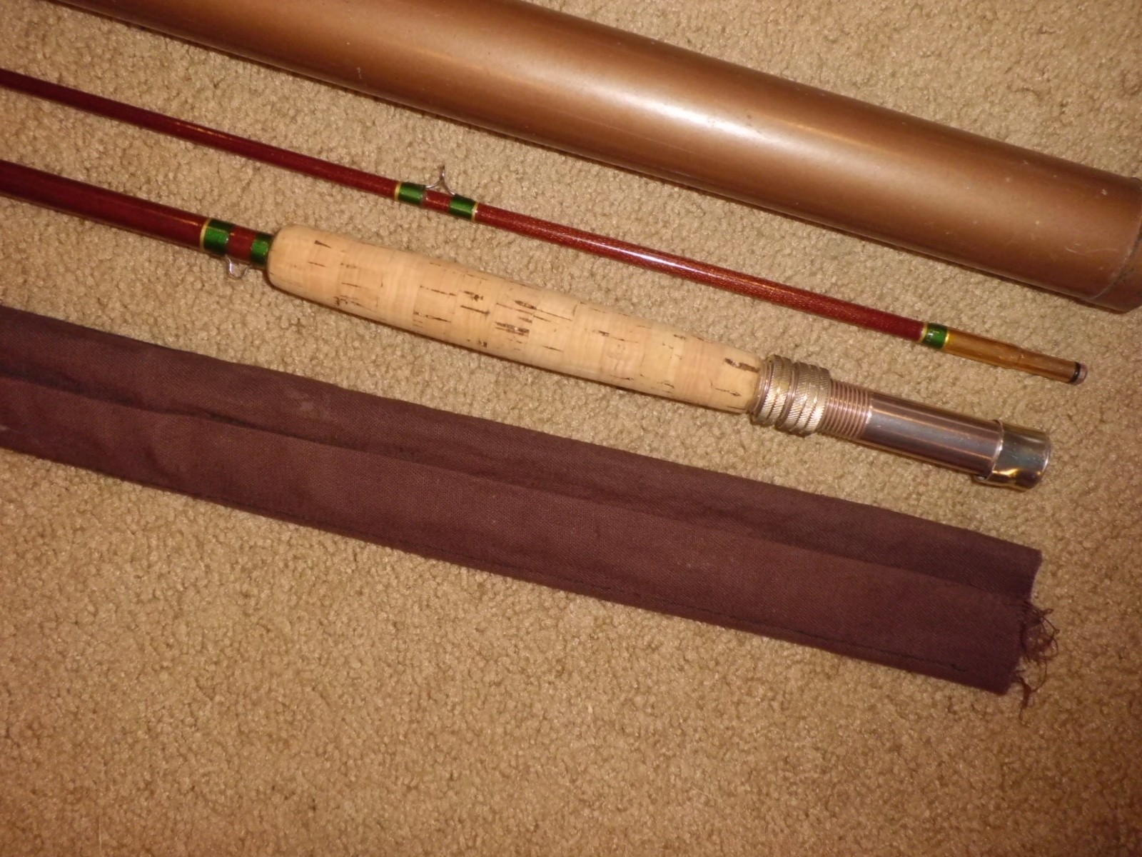 Vintage SILAFLEX Perfexion Model 211 Fibertglass Fly Rod- USA- HDH fly line