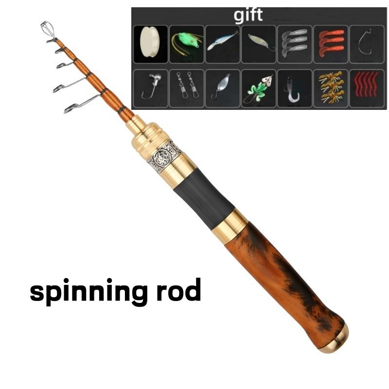 Telescopic Fishing Rods Spinning Casting Rod Carbon Fiber Travel Rod Ultra Light