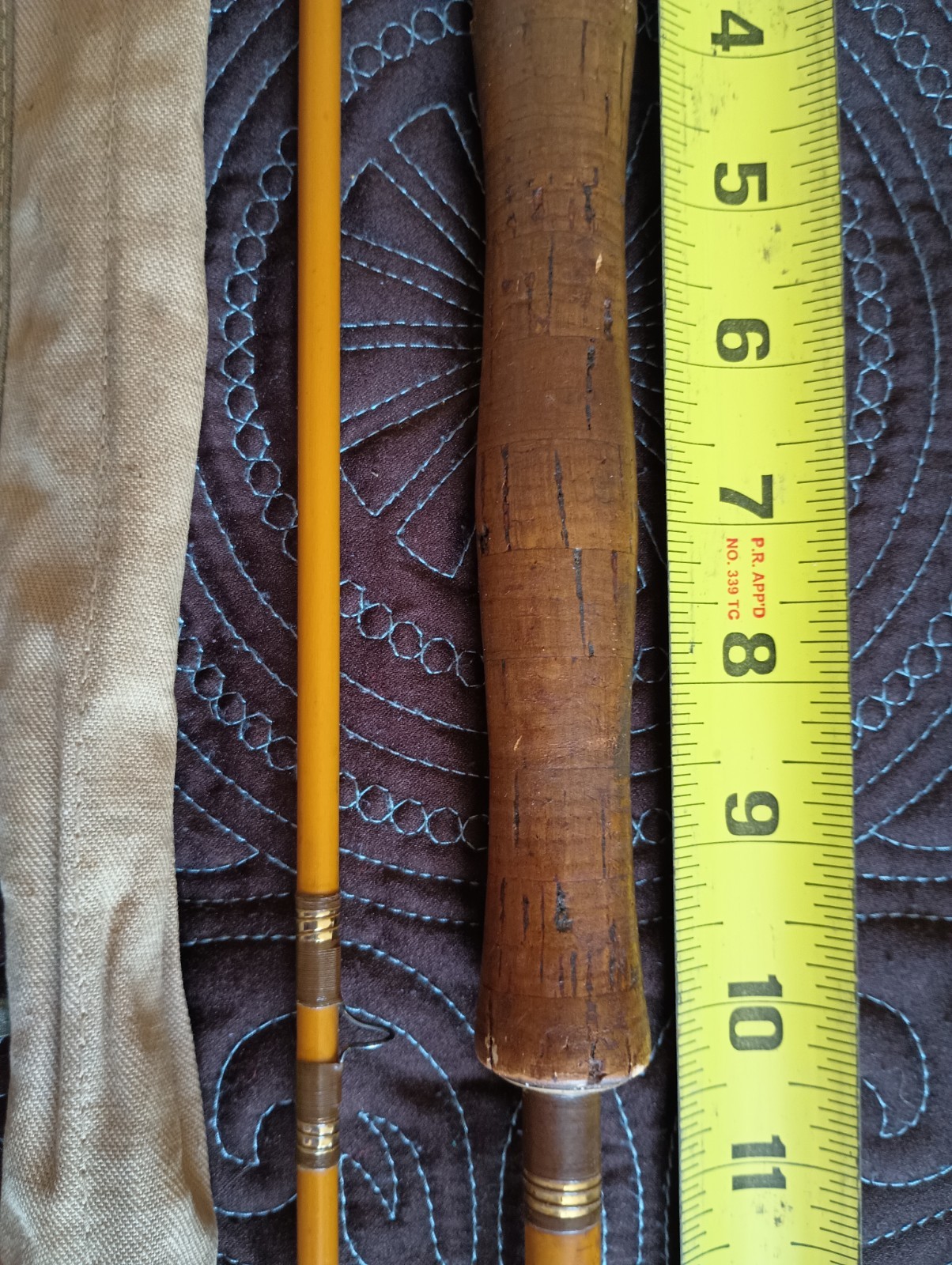 Vtg REEDER Earl MFG Co. 2-Piece Fly Rod 8’7” Made Vancouver, WA Tube & Sock