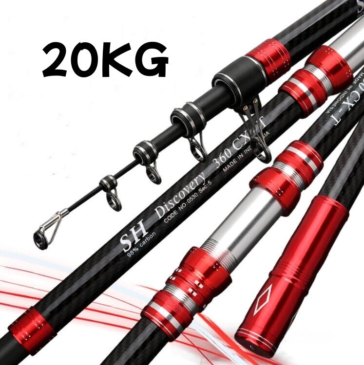 Telescopic Fishing Rod Trout Travel Rock Rod High Carbon Fiber 2.7M 3M 3.6M 4.5M