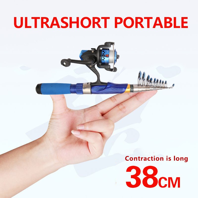 Compact Design Telescopic Fishing Rod for Saltwater and Freshwater Use