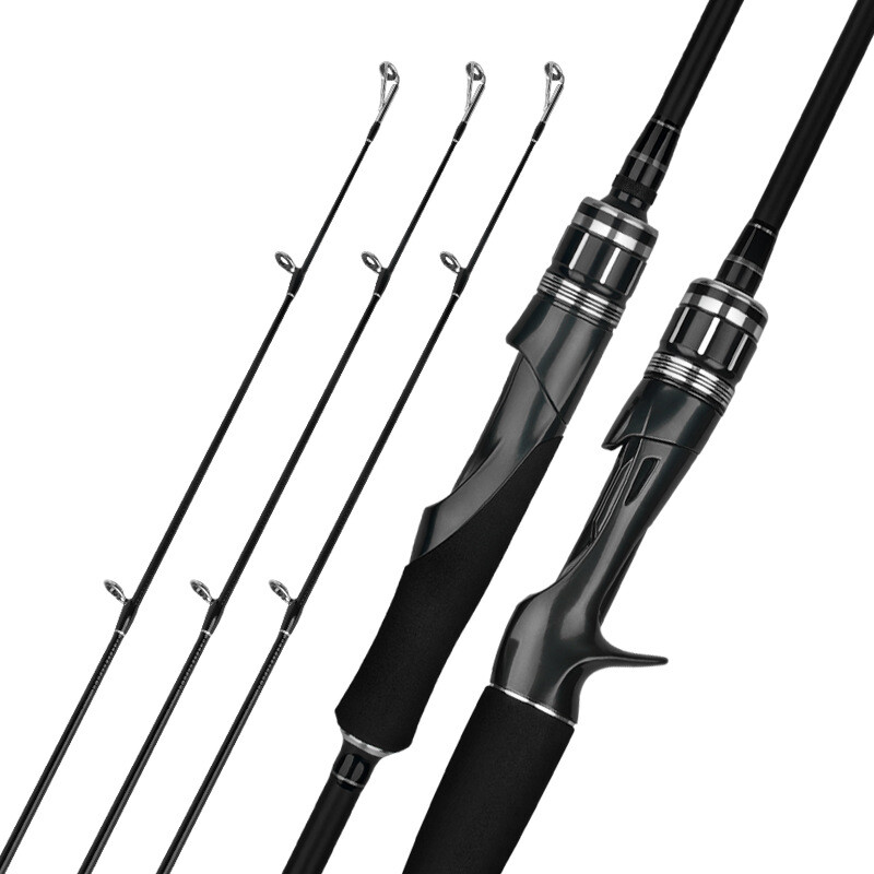 1.8M Fishing Rods Carbon Fiber Spinning Casting Fishing Poles Lure Rod Travel