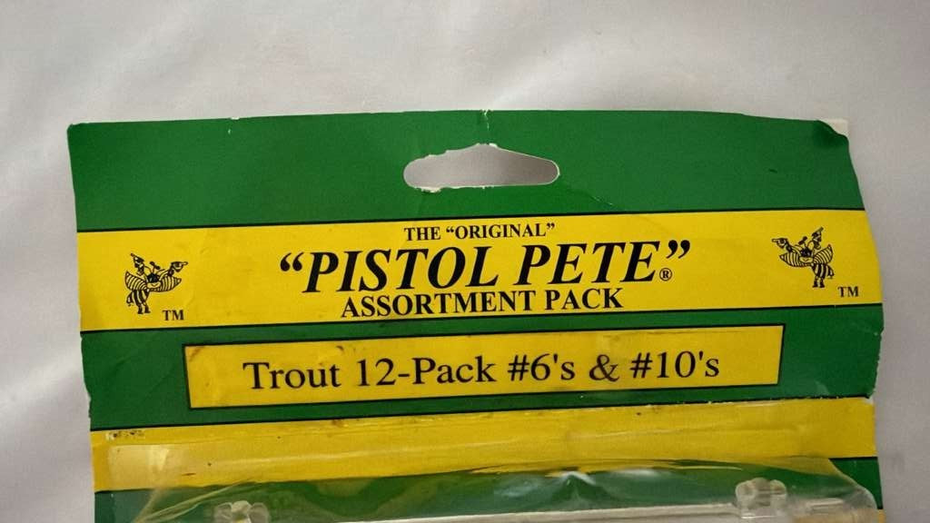 PISTOL PETE PETE PANFISH Trout 12-pack #6 & #10