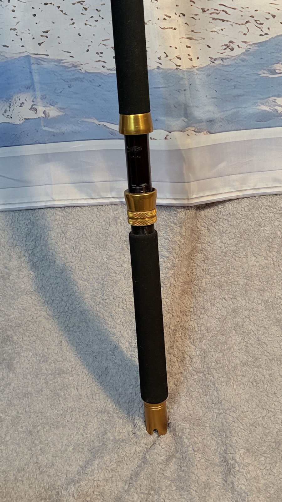 CALSTAR 74″ BT-6460-H Custom The Longfin 80lb Roller Guides Saltwater Tuna Rod