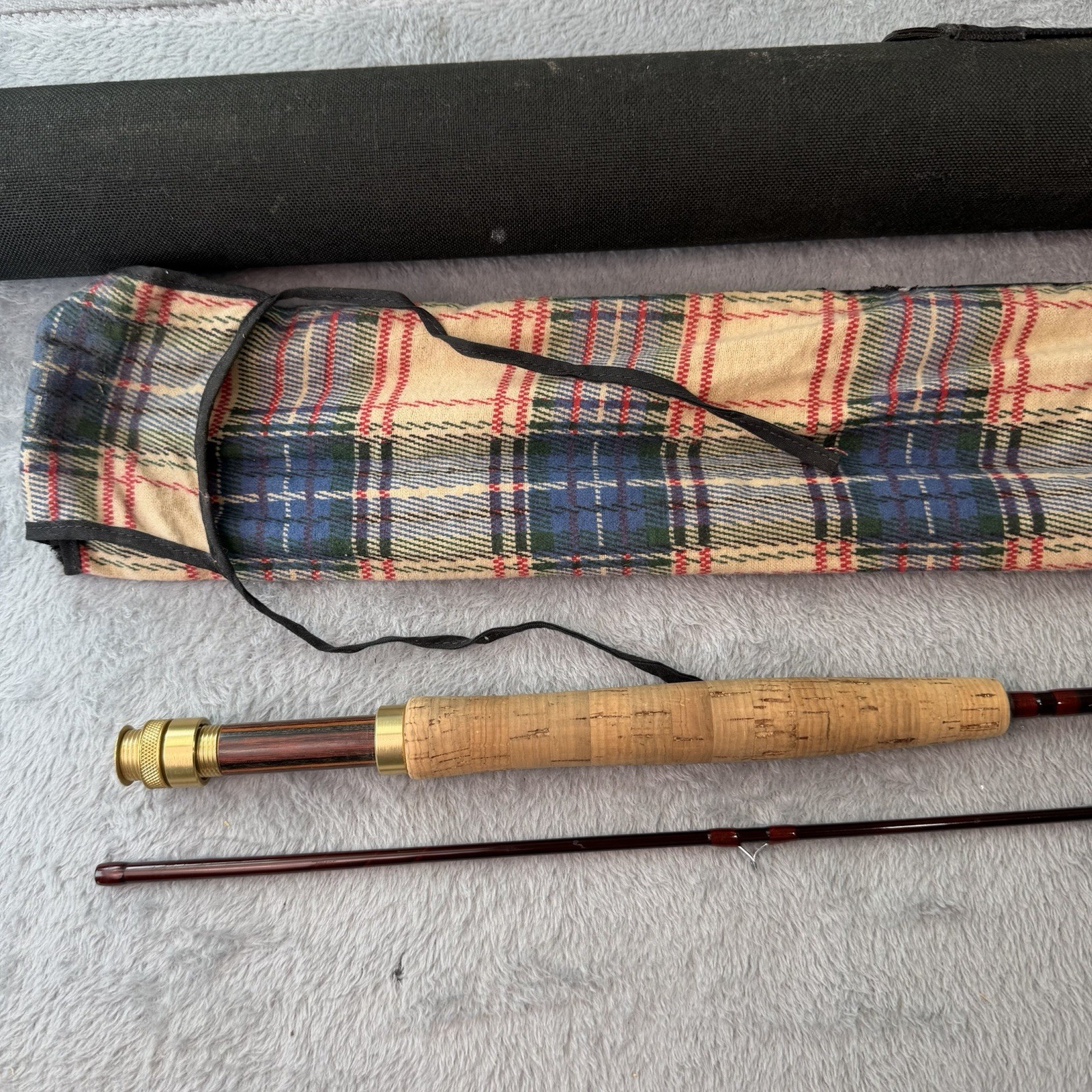 Vtg G Loomis IM6 9′ #3wt 2pc Fly Rod + Original Case & Sock EXC Y248