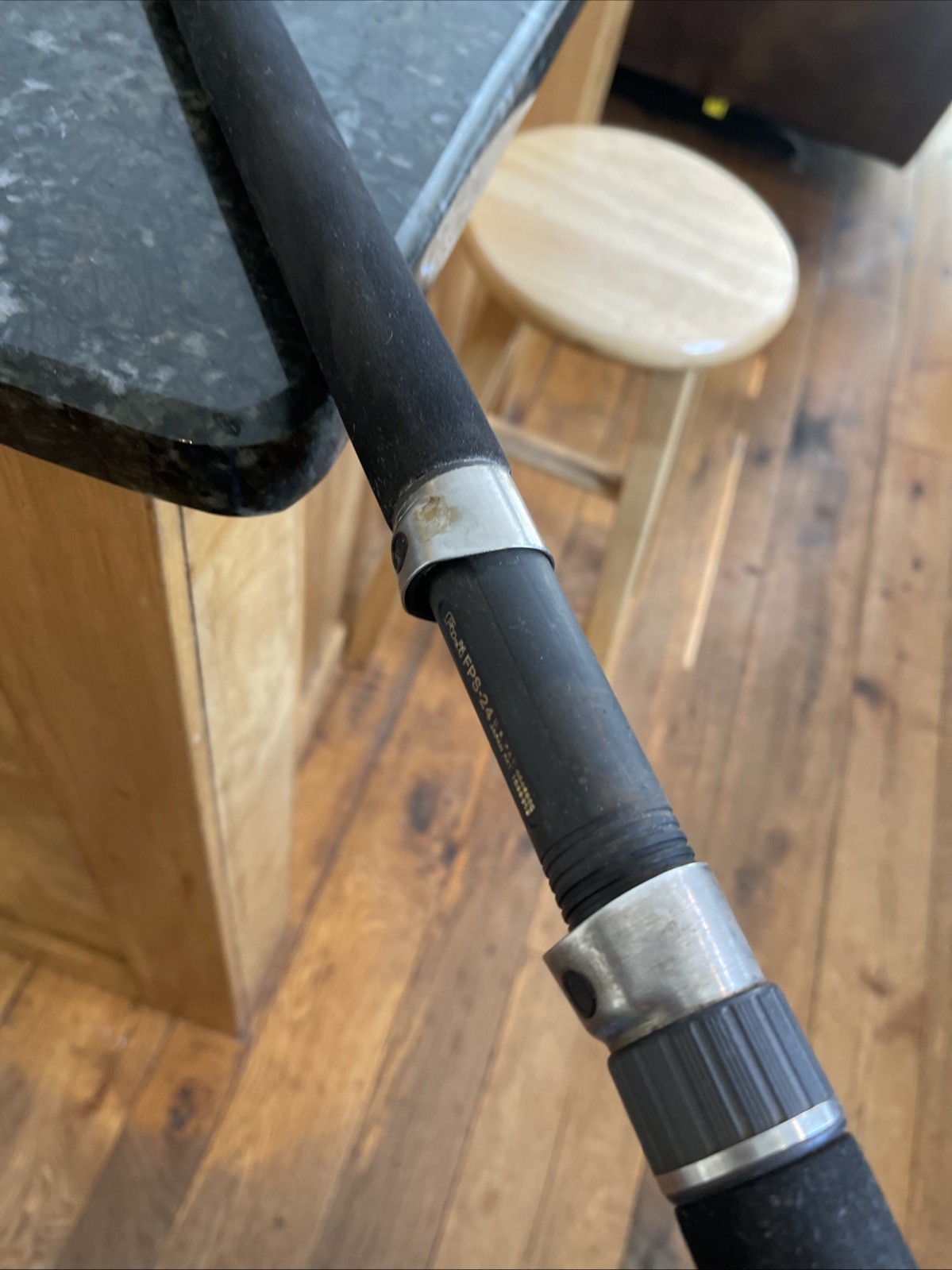 shakespeare ugly stick 7’8” custom salt H20 Heavy Fuji Reel Seat Vtg 7 Guide 1pc